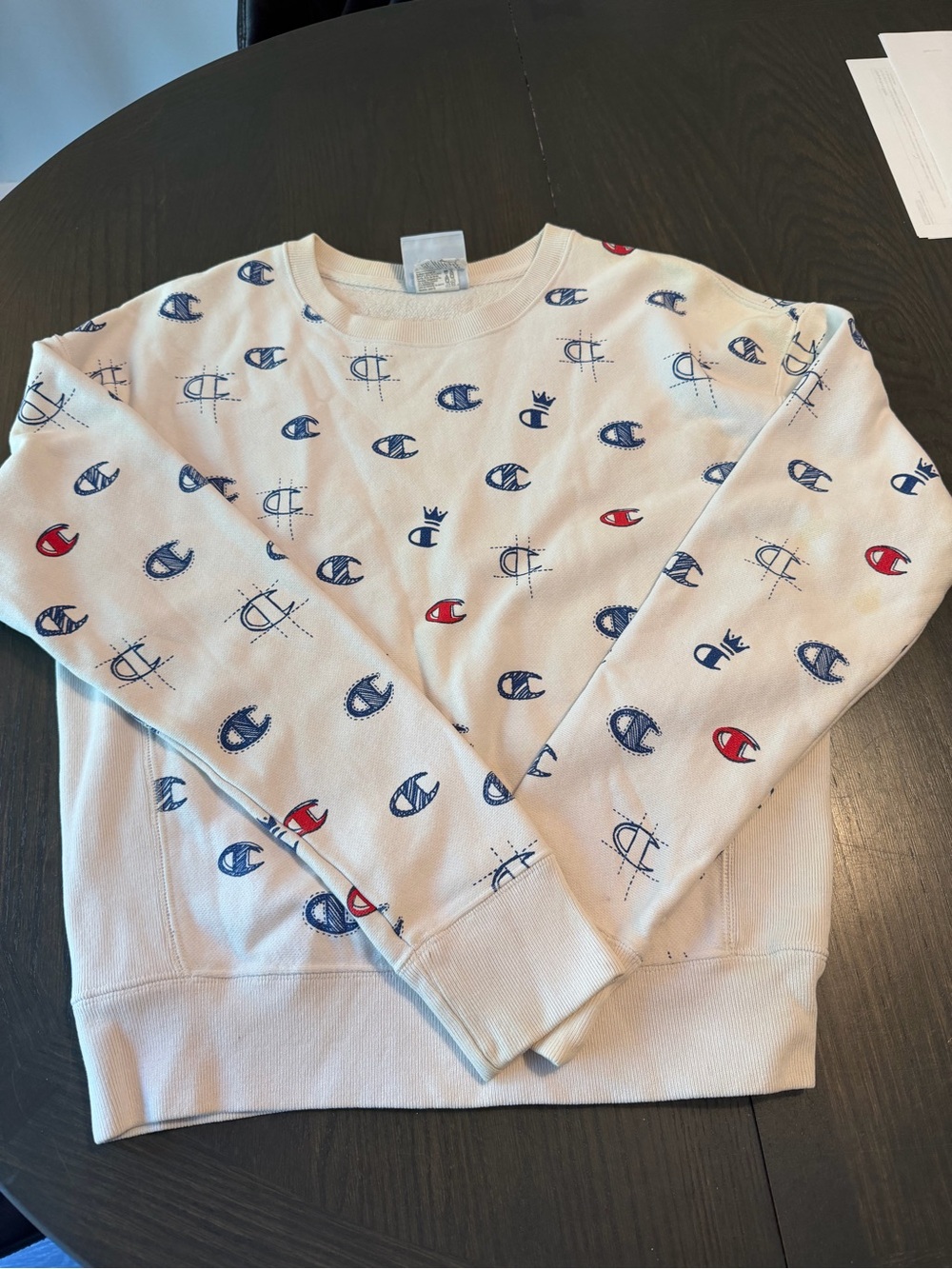 Champion white Logo Print Sweatshirt